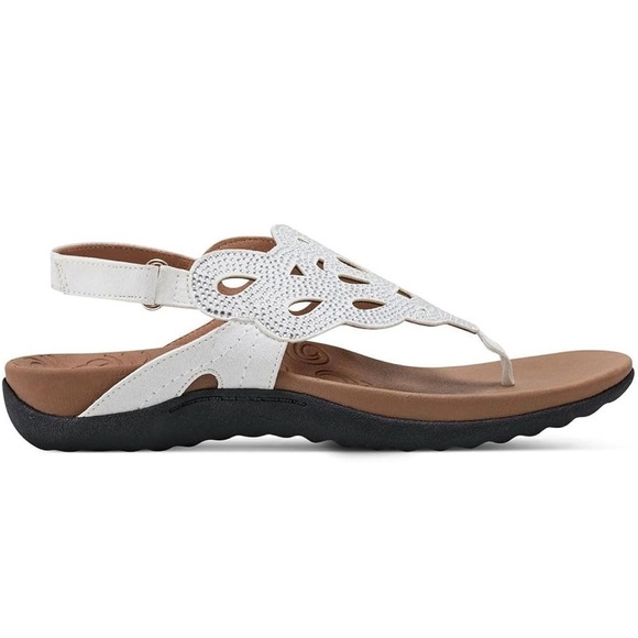 NWT Rockport White Sandals with Cutout Design 10W - Picture 3 of 8